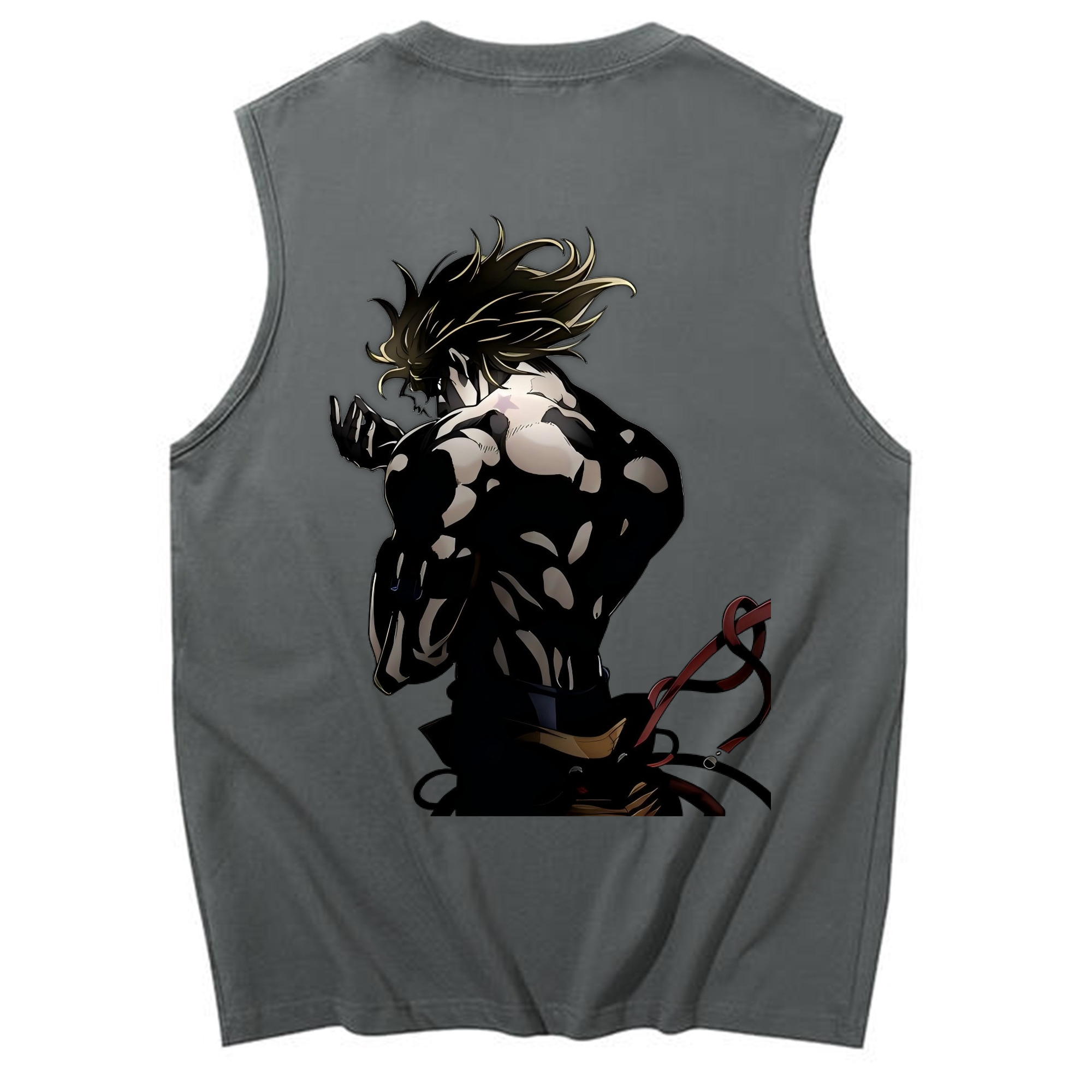 （画像用） ジョジョの奇妙な冒険 ディオ?ブランドー JoJo's Bizarre Adventure Dio Brando コットン100％タンクトップ（背面プリント）